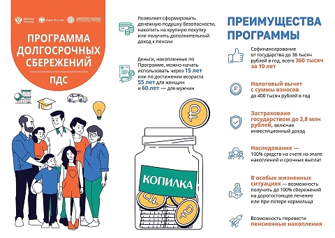 Вступайте в Программу долгосрочных сбережений!