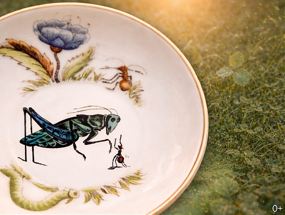 В траве сидел кузнечик